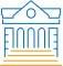 Icono de una fachada de un banco Icono de una fachada de un banco