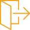 folder opening with arrow to the right yellow icon